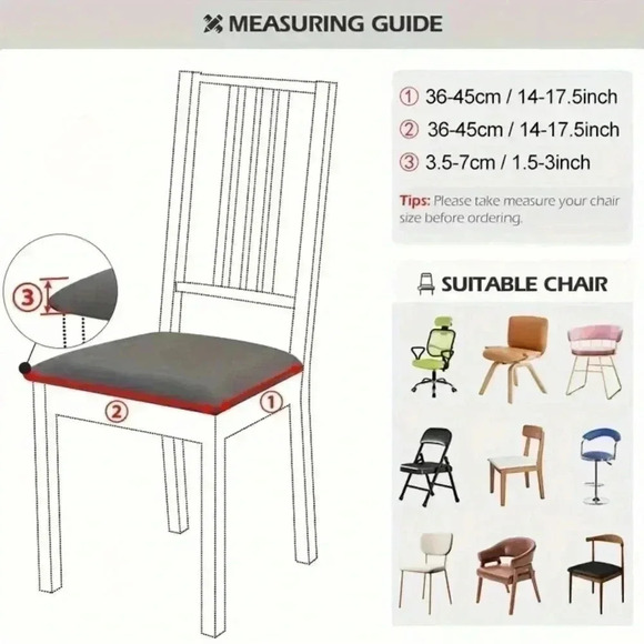 Dining Chair Covers Floral 4 Pack - Picture 3 of 3